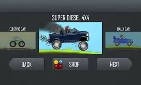 Fastest Car in Hill Climb Racing 8 Super Diesel 4x4