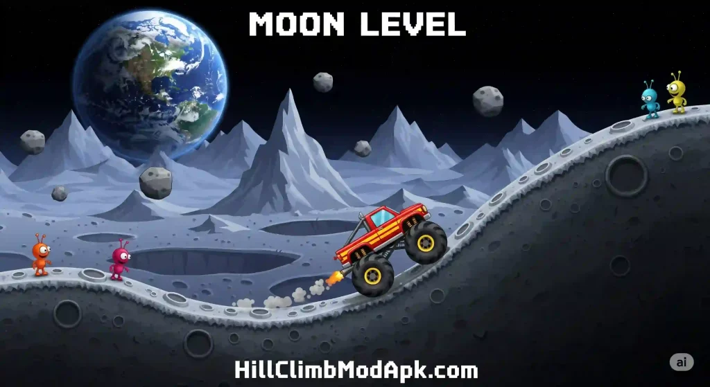 Hill Climb Racing Moon Level 